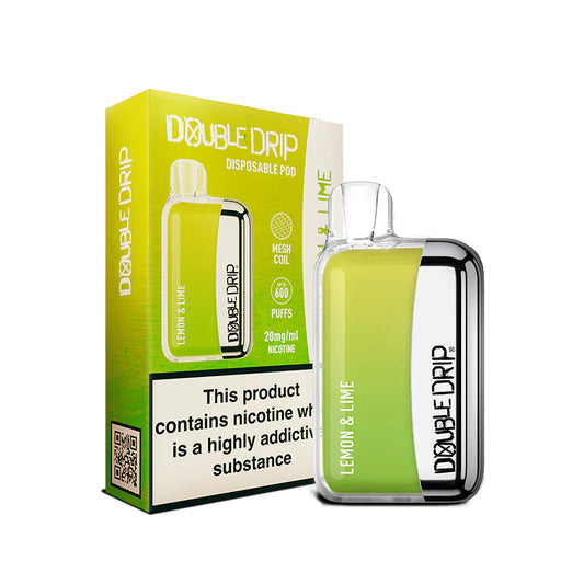 Double Drip Lemon & Lime Disposable Vape - 10 Per Box